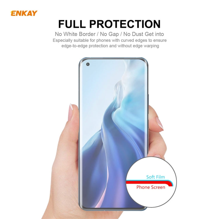 For Xiaomi Mi 11 Ultra 2 PCS ENKAY Hat-Prince Full Glue Full Coverage Screen Protector Explosion-proof Hydrogel Film - Mobile Accessories by ENKAY | Online Shopping UK | buy2fix