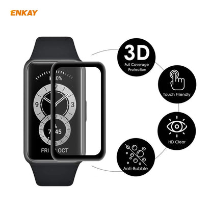 For Huawei Band 6 / Honor Band 6 2 PCS ENKAY Hat-Prince 3D Full Screen Soft PC Edge + PMMA HD Screen Protector Film - Screen Protector by ENKAY | Online Shopping UK | buy2fix