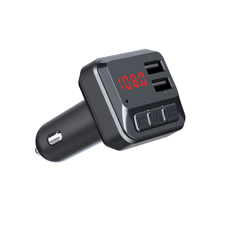 C6 MP3 Modulator Hands-free Wireless Audio Receiver 3.1A Dual USB Fast Charger FM Transmitter Car Kit - Cigar Socket by buy2fix | Online Shopping UK | buy2fix