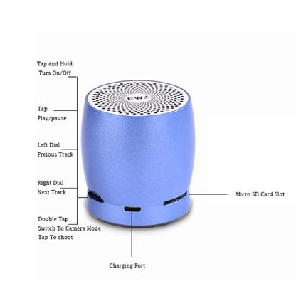 EWA A1 Portable TWS Bluetooth Wireless Speaker IPX5 Waterproof Support TF Card(Red) - Mini Speaker by EWA | Online Shopping UK | buy2fix