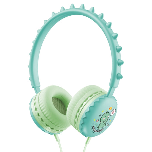 Y19 Cute Cartoon Stereo Music Wired Headphones with Microphone(Cute Dinosaur) - Multimedia Headset by buy2fix | Online Shopping UK | buy2fix