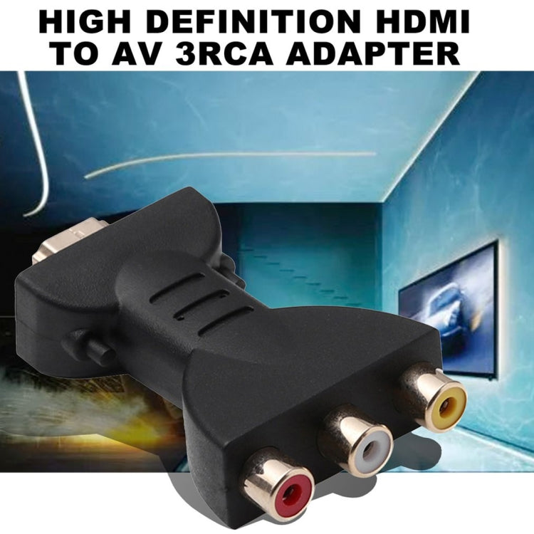 Gold-plated HDMI Male to 3 RCA Video Audio Adapter AV Component Converter for DVD Projector -  by buy2fix | Online Shopping UK | buy2fix