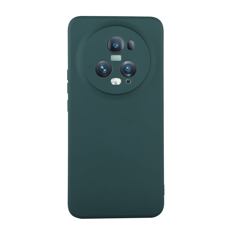 For Honor Magic5 Pro ENKAY Liquid Silicone Soft Shockproof Phone Case(Dark Green) - Honor Cases by ENKAY | Online Shopping UK | buy2fix