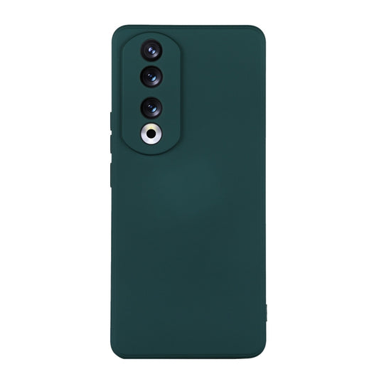 For Honor 90 ENKAY Hat-Prince Liquid Silicone Shockproof Soft Phone Case(Dark Green) - Honor Cases by ENKAY | Online Shopping UK | buy2fix