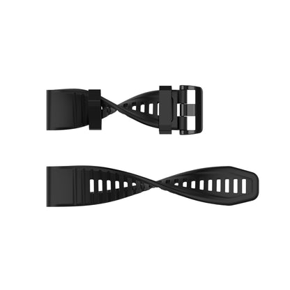 For Garmin Fenix 3 26mm Silicone Watch Band(Black) - Watch Bands by buy2fix | Online Shopping UK | buy2fix