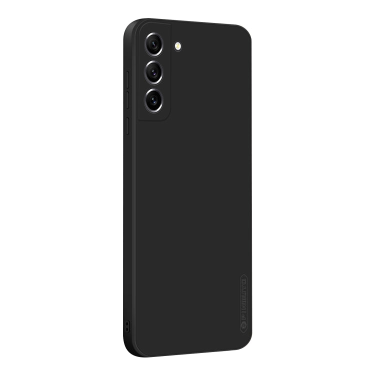 For Samsung Galaxy S21 FE 5G PINWUYO Sense Series Liquid Silicone TPU Phone Case(Black) - Galaxy Phone Cases by PINWUYO | Online Shopping UK | buy2fix