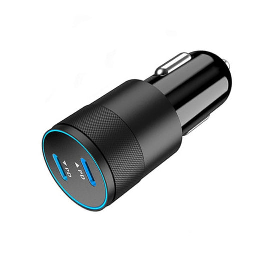PD 40W Dual PD3.0 Type-C Car Charger(Black) - Car Charger by buy2fix | Online Shopping UK | buy2fix