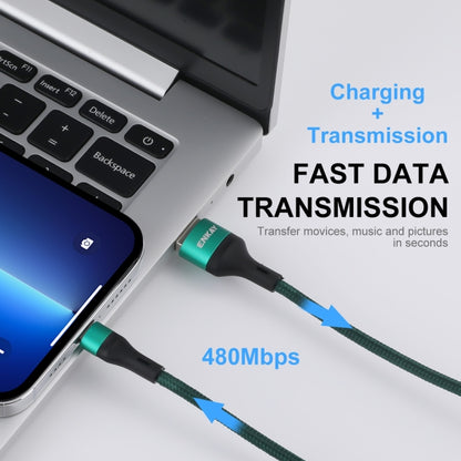 ENKAY ENK-CB118 1m USB 3.0 to 8 Pin 3A Fast Charging Sync Data Cable(Grey) - Normal Style Cable by ENKAY | Online Shopping UK | buy2fix