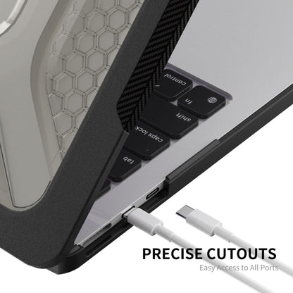 For MacBook Air 13.6 2022/2024  A2681 (M2) / A3113  (M3) ENKAY Hat-Prince 3 in 1 Protective Bracket  Case Cover Hard Shell with TPU Keyboard Film / Anti-dust Plugs, Version:EU(Black) - MacBook Air Cases by ENKAY | Online Shopping UK | buy2fix