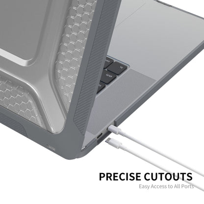 For MacBook Pro 16 A2141 ENKAY Hat-Prince 3 in 1 Protective Bracket  Case Cover Hard Shell with TPU Keyboard Film / Anti-dust Plugs, Version:EU(Black) - MacBook Pro Cases by ENKAY | Online Shopping UK | buy2fix