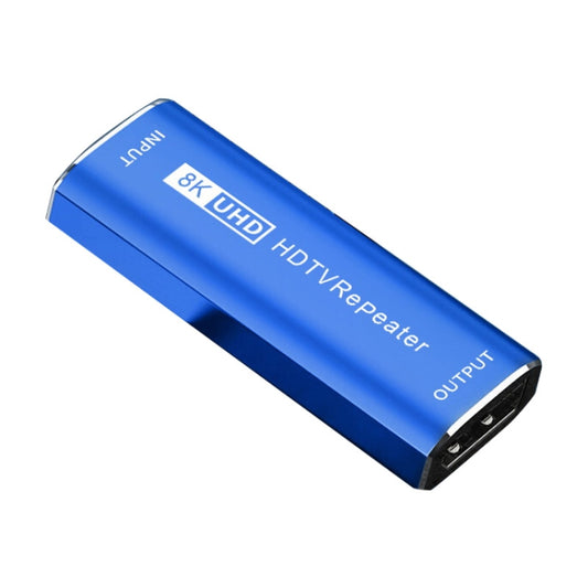 JUNSUNMAY 8K 30m HDMI Adapter Signal Amplifier HDMI Repeater Extender(Blue) - Amplifier by JUNSUNMAY | Online Shopping UK | buy2fix
