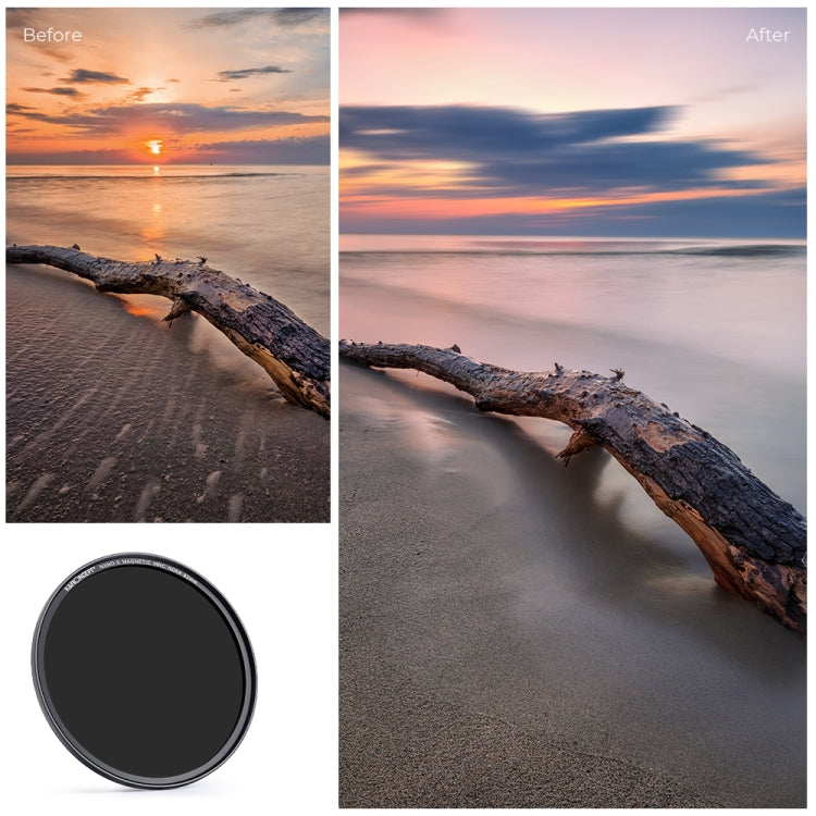 K&F CONCEPT SKU.1744 82mm Nano-X Magnetic HD Camera Lens ND64 Filter with Lens Cap - Camera Accessories by K&F | Online Shopping UK | buy2fix