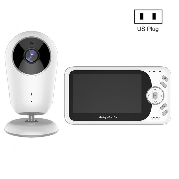 VB608 4.3 inch Wireless Video Baby Monitor IR LED Night Vision Intercom Surveillance Camera(US Plug) - Security by buy2fix | Online Shopping UK | buy2fix