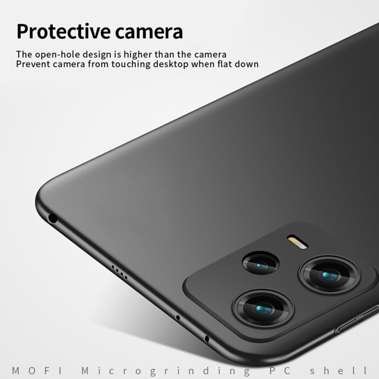 For Xiaomi Redmi Note 12 Pro+ China MOFI Micro Frosted PC Ultra-thin Hard Case(Black) - Note 12 Pro+ Cases by MOFI | Online Shopping UK | buy2fix