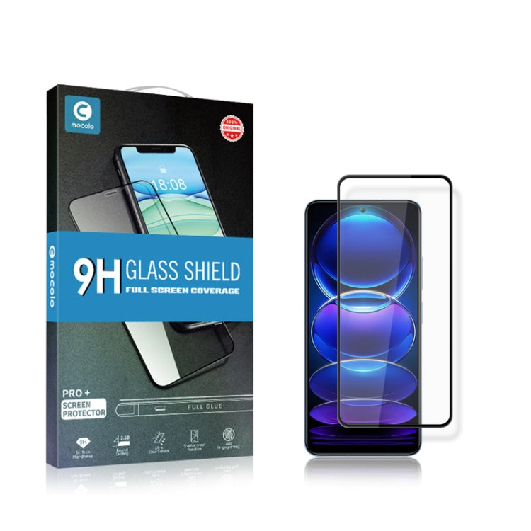 For Xiaomi Redmi Note 12 Pro mocolo 2.5D Full Glue Tempered Glass Full Film - Note 12 Pro Tempered Glass by mocolo | Online Shopping UK | buy2fix