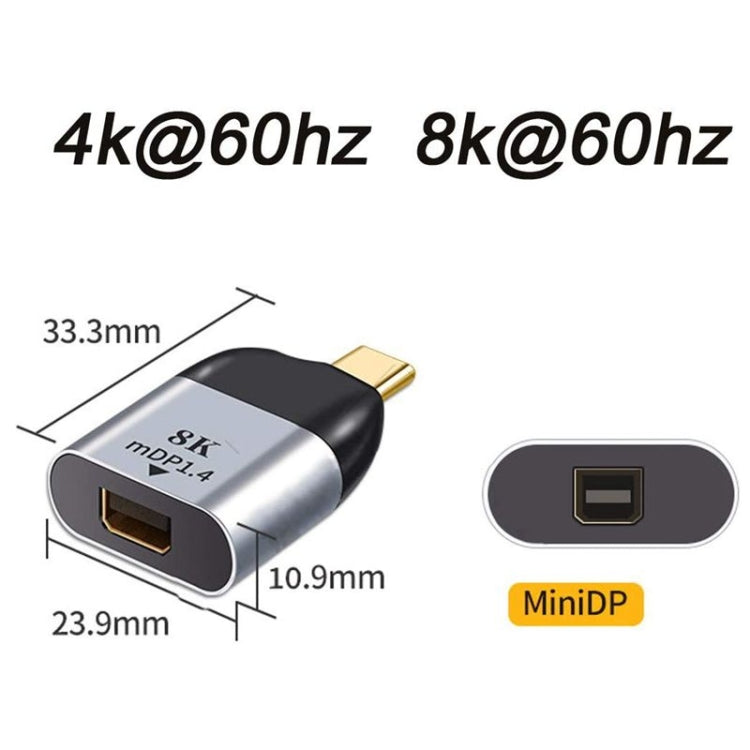 USB C to Mini DisplayPort Adapter 4K 60hz for Tablet Phone Laptop - Computer & Networking by buy2fix | Online Shopping UK | buy2fix