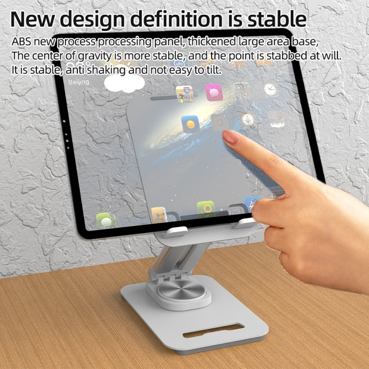 K29 Foldable Lazy Desk Mobile Phone Tablet Stand(White) - Desktop Holder by buy2fix | Online Shopping UK | buy2fix