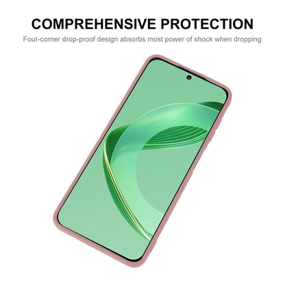 For Huawei Nova 11 ENKAY Liquid Silicone Phone Case with Tempered Glass Film(Dark Green) - Huawei Cases by ENKAY | Online Shopping UK | buy2fix