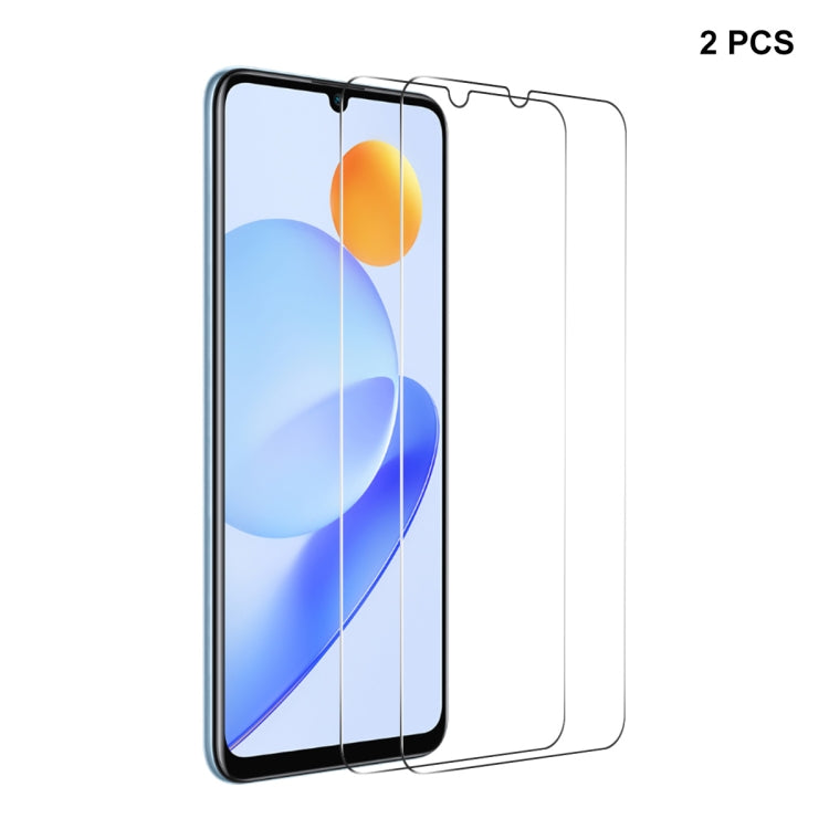 For Honor Play7T / Play6T 2pcs ENKAY 0.26mm 9H 2.5D High Aluminum-silicon Tempered Glass Film - Huawei Tempered Glass by ENKAY | Online Shopping UK | buy2fix