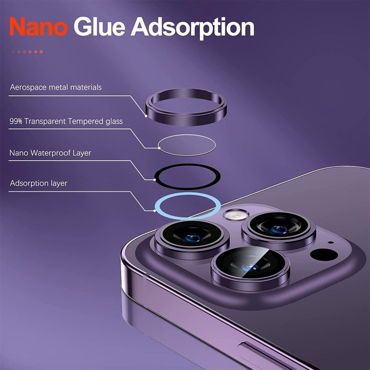 For iPhone 15 / 15 Plus ENKAY AR Anti-reflection Camera Lens Glass Full Film(Black) - iPhone 15 Plus Tempered Glass by ENKAY | Online Shopping UK | buy2fix