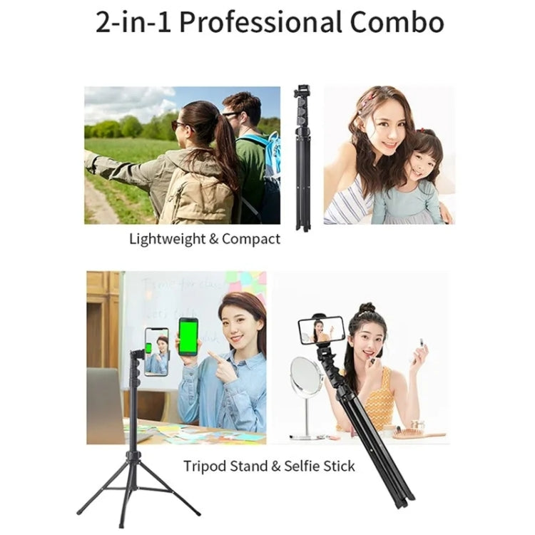 JMARY MT-36 4 Sections Adjustable Camera Stand Tripod 67-inch Live Streaming Phone Tripod - Tripods by Jmary | Online Shopping UK | buy2fix