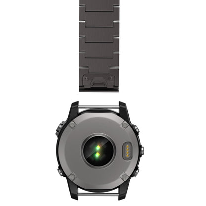 For Garmin Fenix 6 Sapphire GPS 22mm Titanium Alloy Quick Release Watch Band(Black) - Watch Bands by buy2fix | Online Shopping UK | buy2fix