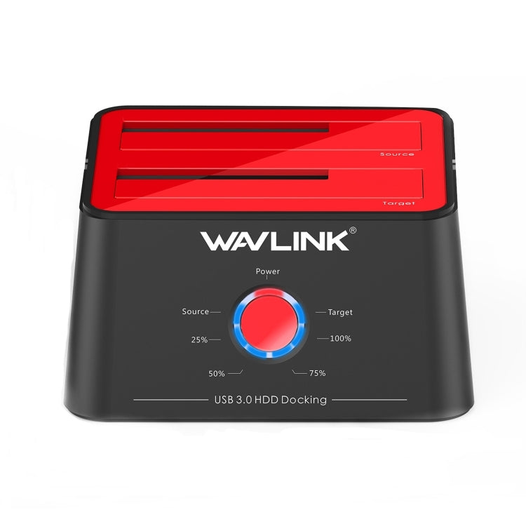 Wavlink ST334U SSD Dual Bay External Hard Drive Docking Station USB 3.0 to SATA I/II/III(UK Plug) - External Hard Drives by WAVLINK | Online Shopping UK | buy2fix