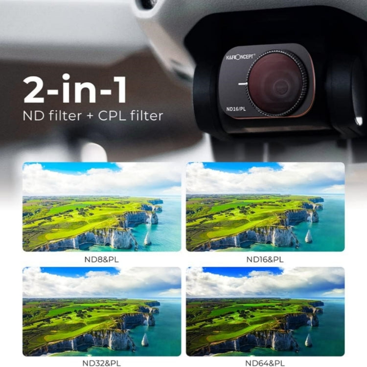 For DJI Mavic Mini K&F Concept SKU.1932 UV ND4/PL ND8/PL ND16/PL ND32/PL ND64/PL Lens Filter Kit - Mavic Lens Filter by K&F | Online Shopping UK | buy2fix