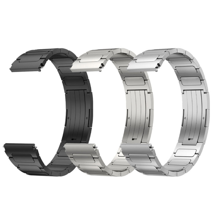 For Xiaomi Haylou RS4 LS12 22mm I-Shaped Titanium Alloy Watch Band(Sliver) - Watch Bands by buy2fix | Online Shopping UK | buy2fix