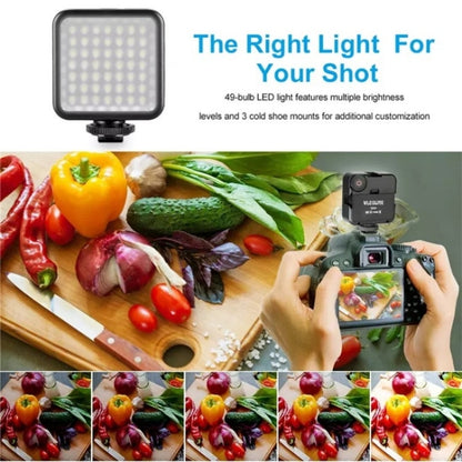 VLOGLITE W49 Photography Cell Phone Live Streaming Beauty Lights Mini Fill Light LED Camera Light -  by VLOGLITE | Online Shopping UK | buy2fix