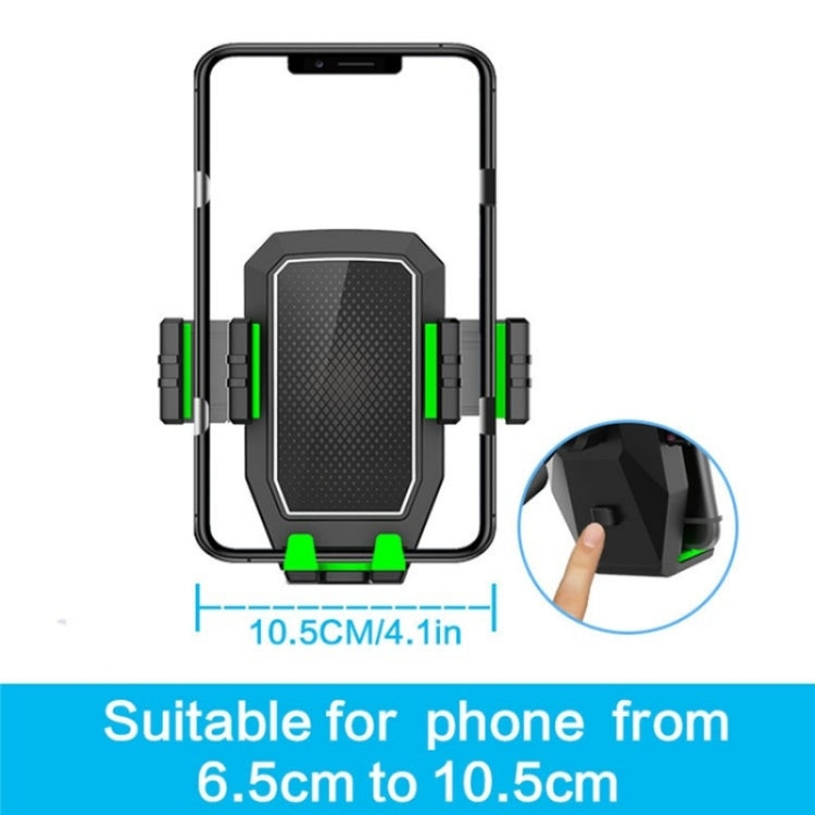 D08 With Adjustable Snack Cup Cup Holder Phone Mount For Car Phone Clamping Mount Holder(Green) - Car Drink Holders by buy2fix | Online Shopping UK | buy2fix