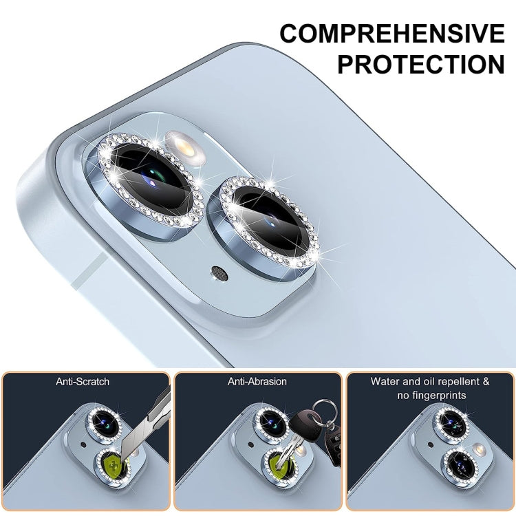 For iPhone 14 Pro / 14 Pro Max ENKAY AR Anti-reflection Individual Diamond Ring Camera Lens Glass Full Film(Colorful) - iPhone 14 Pro Tempered Glass by ENKAY | Online Shopping UK | buy2fix