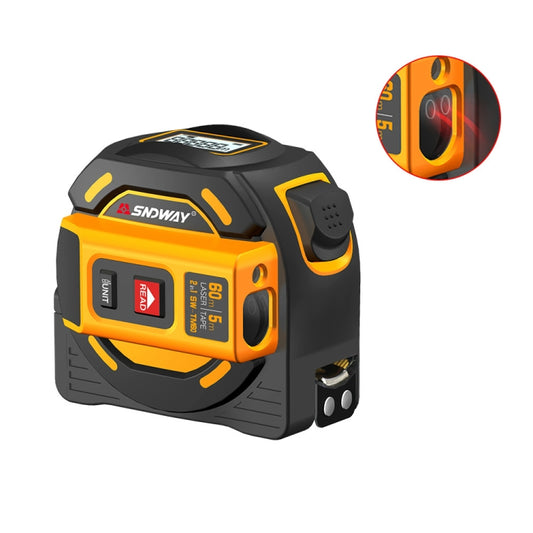 SNDWAY SW-TM60 60m Digital Rangefinder Laser Distance Meter Tape Multi-function Self-Locking Hand Tool Device - Laser Rangefinder by SNDWAY | Online Shopping UK | buy2fix