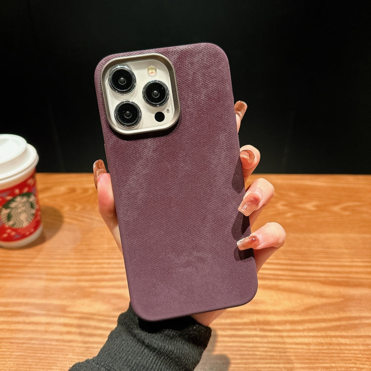 For iPhone 14 Pro Vintage Denim Shockproof Magsafe Phone Case(Purple) - iPhone 14 Pro Cases by buy2fix | Online Shopping UK | buy2fix