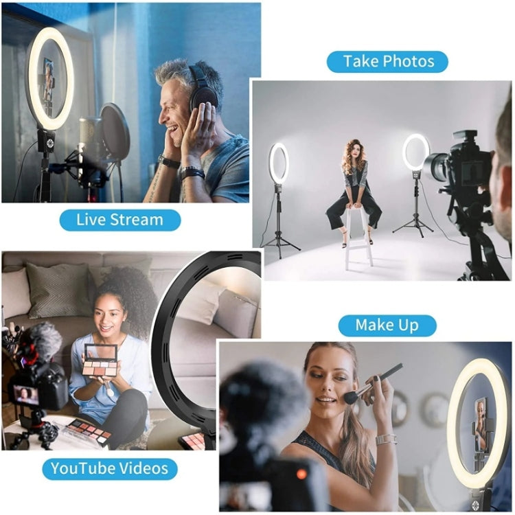 JMARY FM-12R Photography LED Fill Light 12-inch Video Recording Ring Light(EU Plug) -  by Jmary | Online Shopping UK | buy2fix