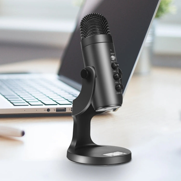 JMARY MC-PW8 USB Desktop Condenser Microphone - Microphone by Jmary | Online Shopping UK | buy2fix