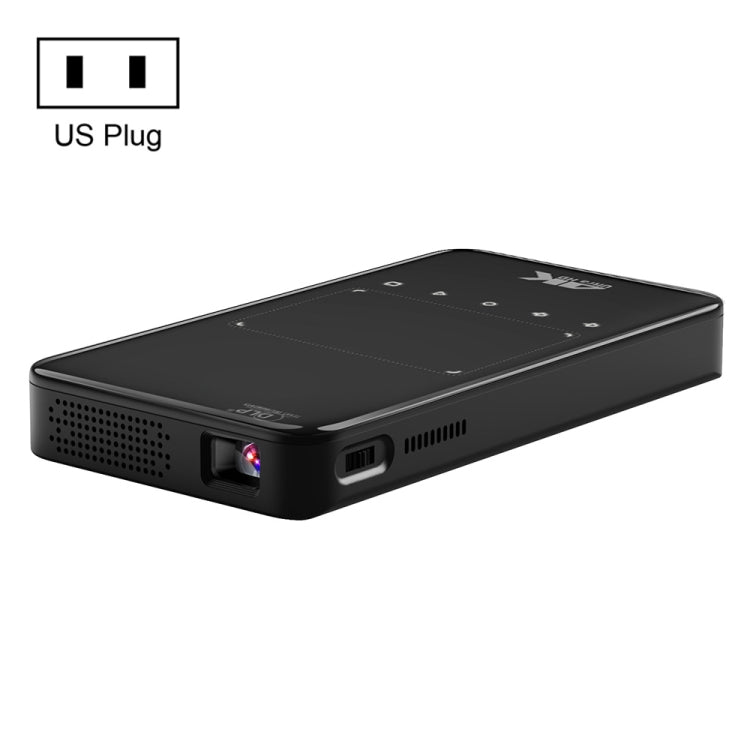 S90 DLP Android 9.0 1GB+8GB 4K Mini WiFi Smart Projector, US Plug(Black) - Consumer Electronics by buy2fix | Online Shopping UK | buy2fix