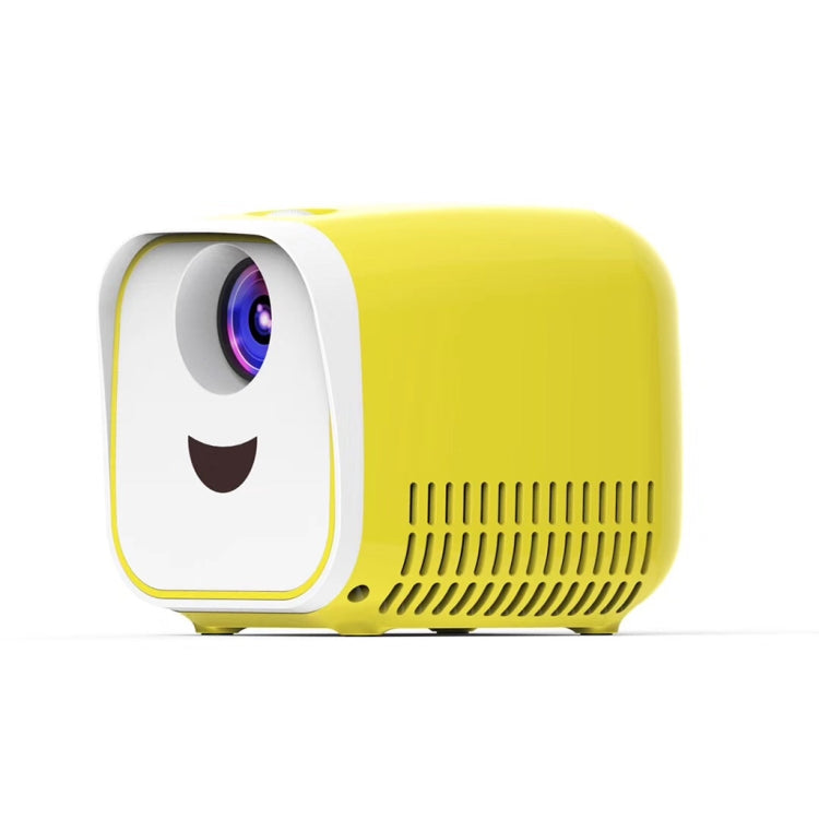 L1 Children Projector Mini LED Portable Home Speaker Projector, EU Plug(Yellow) - Consumer Electronics by buy2fix | Online Shopping UK | buy2fix