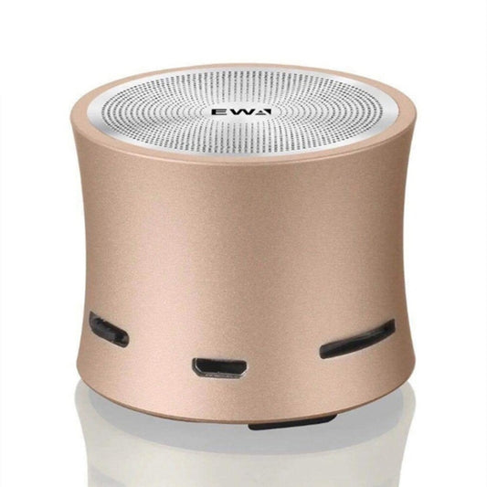EWA A104 Bluetooth Speaker MP3 Player Portable Speaker Metallic USB Input MP3 Player Stereo Multimedia Speaker(Gold) - Mini Speaker by EWA | Online Shopping UK | buy2fix