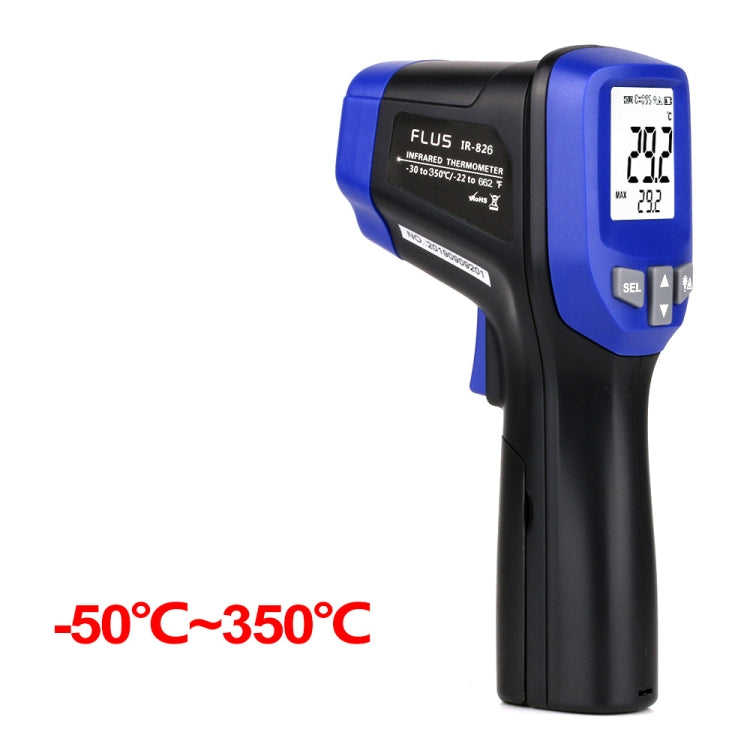 FLUS IR-826 -30℃～350℃ Laser Infrared Thermometers Circle Laser Infrared Handheld Digital Electronic Outdoor Hygrometer Thermometer - Consumer Electronics by FLUS | Online Shopping UK | buy2fix