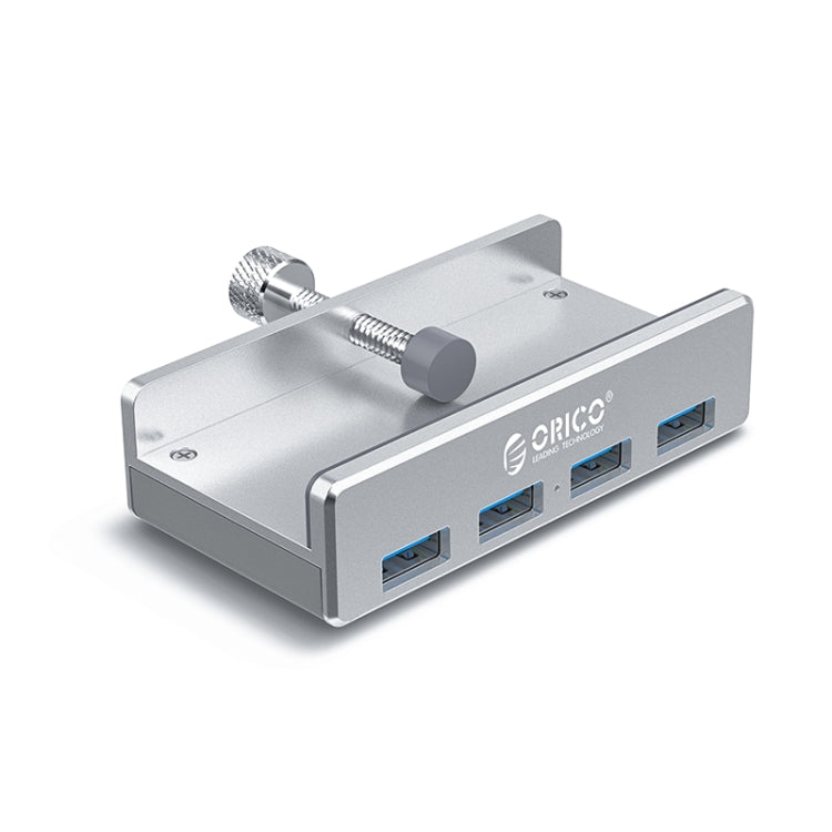 ORICO  MH4PU-P Aluminum Alloy 4 Ports USB3.0 Clip-type HUB(Silver) - USB 3.0 HUB by ORICO | Online Shopping UK | buy2fix