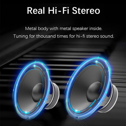 EWA A103 Portable Bluetooth Speaker Wireless Heavy Bass Bomm Box Subwoofer Phone Call Surround Sound Bluetooth Shower Speaker(Silver) - Mini Speaker by EWA | Online Shopping UK | buy2fix