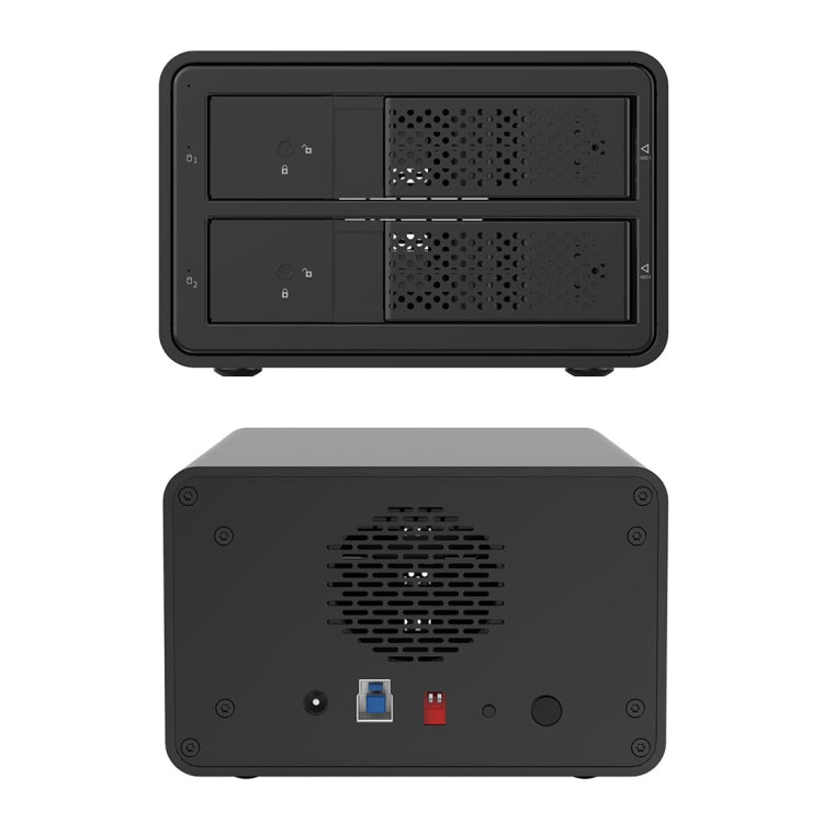 ORICO 9528RU3 3.5-Inch External Hard Drive Enclosure with RAID(Black) -  by ORICO | Online Shopping UK | buy2fix