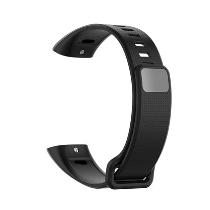 For Huawei Band 2 Pro / Band 2 / ERS-B19 / ERS-B29 Sports Bracelet Silicone Watch Band(Black) - Smart Wear by buy2fix | Online Shopping UK | buy2fix