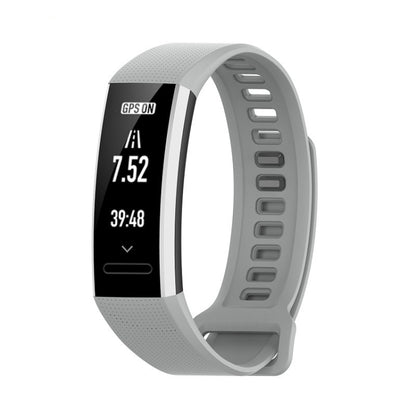 For Huawei Band 2 Pro / Band 2 / ERS-B19 / ERS-B29 Sports Bracelet Silicone Watch Band(Gray) - Smart Wear by buy2fix | Online Shopping UK | buy2fix