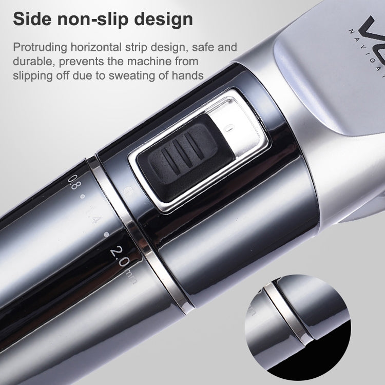 VGR V-002 12W Electric Hair Clipper with LED Display, Plug Type: EU Plug - Hair Trimmer by VGR | Online Shopping UK | buy2fix