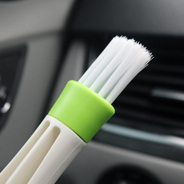 2 PCS Plastic Car Cleaning Brush Double Ended Car Air Vent Slit Cleaner Brush Dusting Blinds Keyboard Cleaning Brushes Cleaner - Car washing supplies by buy2fix | Online Shopping UK | buy2fix