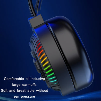 PANTSAN PSH-400 USB Computer Head-Mounted Luminous RGB Wired Headset, Specification:3.5mm White - Multimedia Headset by PANTSAN | Online Shopping UK | buy2fix