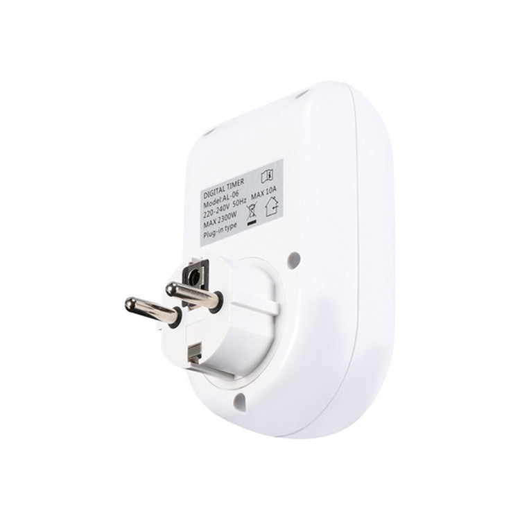 AL-06  220-240V  Digital Timer  Switch Socket, EU Plug - Consumer Electronics by buy2fix | Online Shopping UK | buy2fix