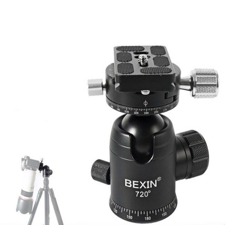 BEXIN 720 Degree Rotation Panoramic Aluminum Alloy Tripod Ball Head with Quick Release Plate - Camera Accessories by BEXIN | Online Shopping UK | buy2fix